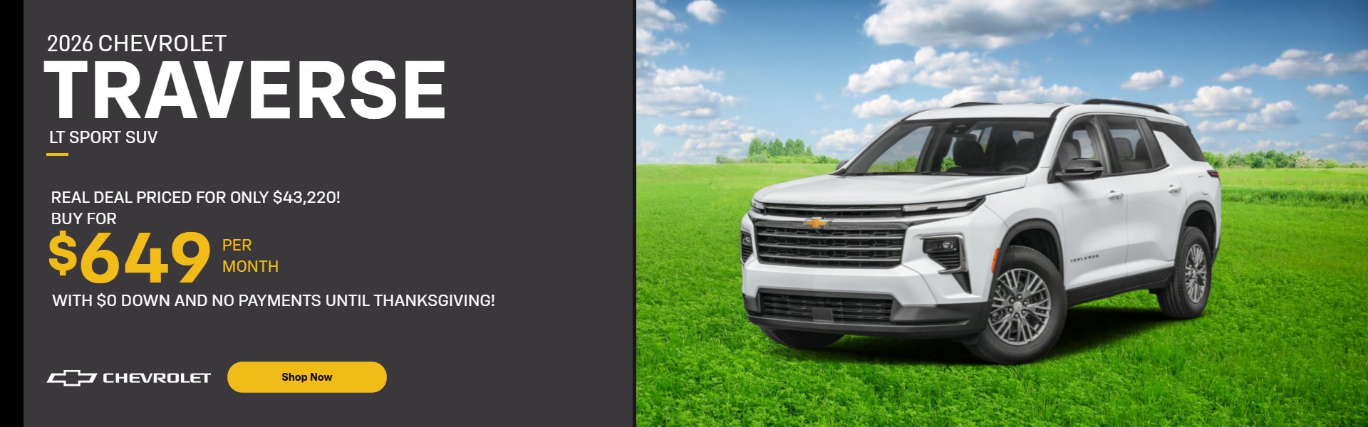  2026 Chevrolet TRAVERSE LT SPORT SUV